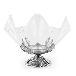 A photo of Fleur-De-Lis Stand Acrylic Bowl