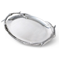 A photo of Antler Oval Platter