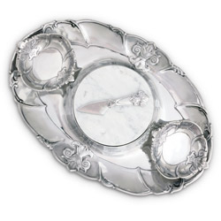 A photo of Fleur De Lis Entertainment Tray, 5pc Set
