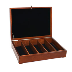 A photo of Canadian Antique Pine Divided Flatware Chest for Stainless