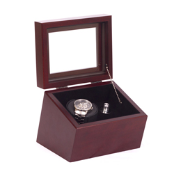 A photo of Brigadire Single Watch Winder Chest, Mahogany