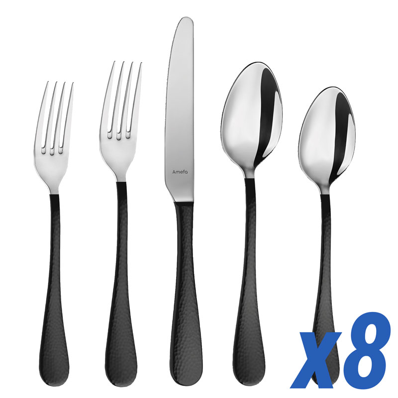 Sierra Black 40 Piece Service for 8