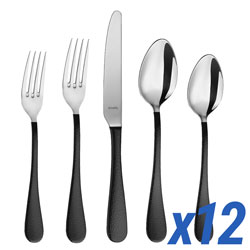 A photo of Sierra Black 60 Piece Service for 12