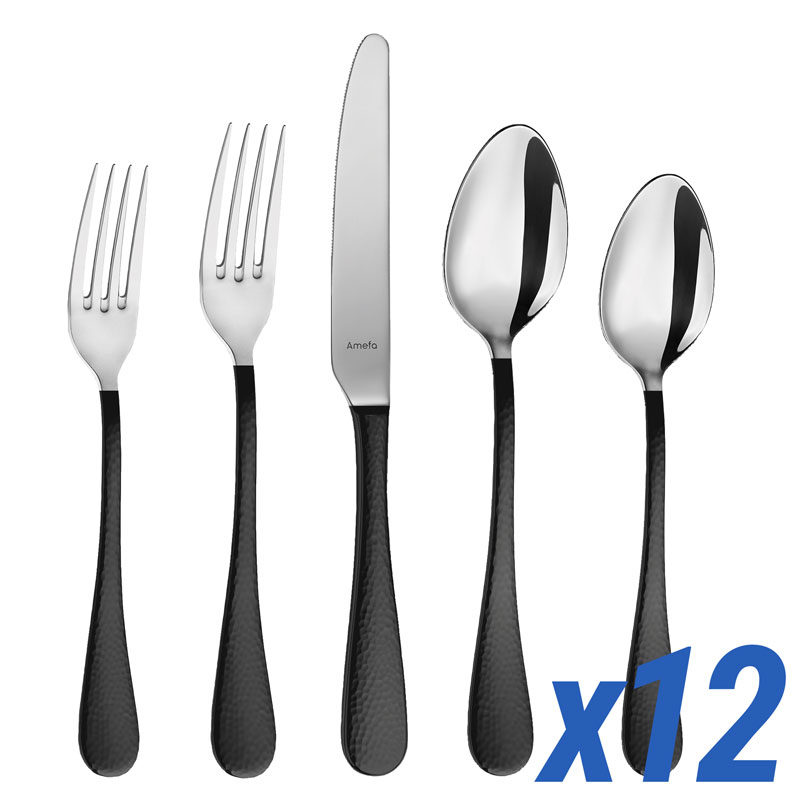Sierra Black 60 Piece Service for 12
