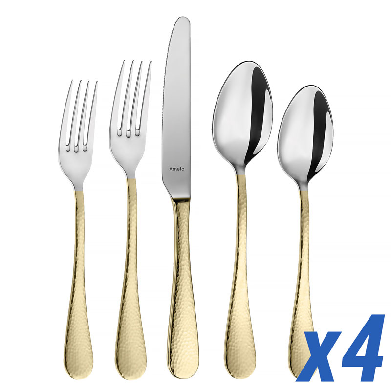 Sierra Gold 20 Piece Service for 4