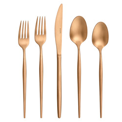 A photo of Soprano Copper 5 Piece Place Setting
