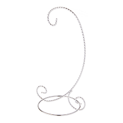 A photo of Silver Twist Ornament Stand, 9.5 in.