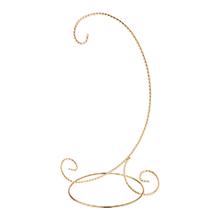 A photo of Gold Twist Ornament Stand, 12 in.