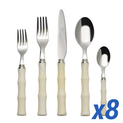 A photo of Montecito Ivory 40pc Service for 8