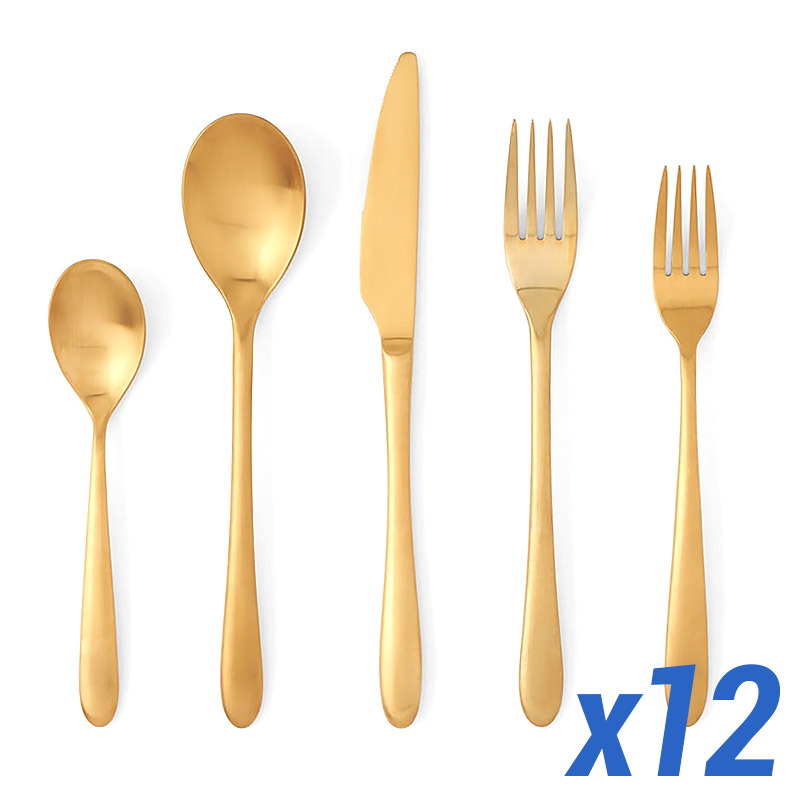 Alba Gold 60 Piece Service for 12