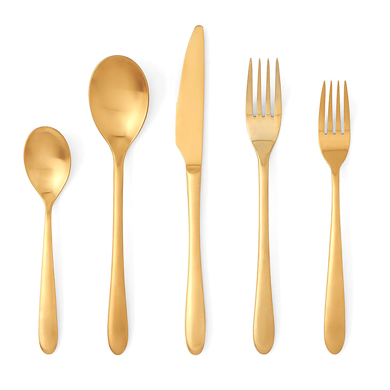 Alba Gold 5 Piece Place Setting