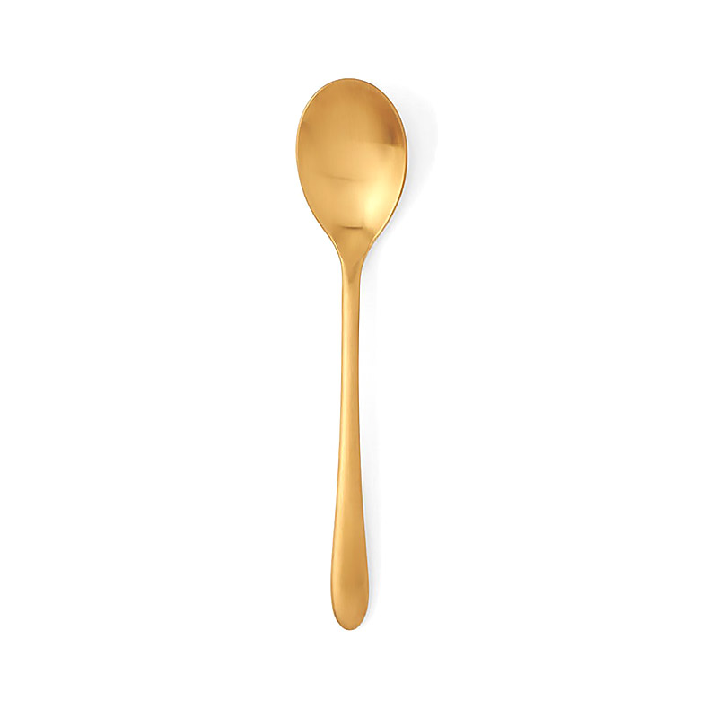 Alba Gold Oval Soup Spoon