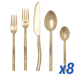 A photo of Danele Gold 40 Piece Service for 8