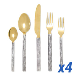 A photo of Harrison Silver-Gold 20 Piece Service for 4
