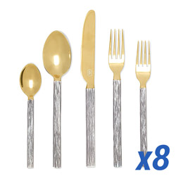 A photo of Harrison Silver-Gold 40 Piece Service for 8