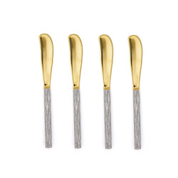 A photo of Harrison Silver-Gold Spreader Set of 4