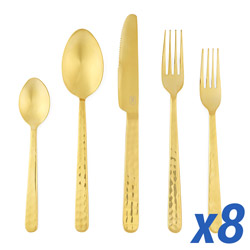 A photo of Zora Gold 40 Piece Service for 8