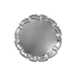 A photo of Nickelplate Chippendale Tray 5in.