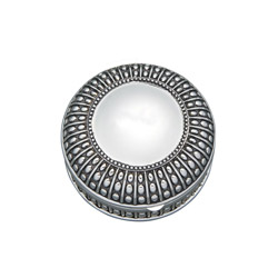 Round Antique-Style Box with Beaded Detail
