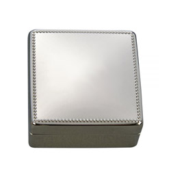A photo of Beaded Square Box, 3.25in.