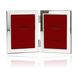 Tiffany Bead Hinged Double 5x7 Frame