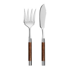 Conty Wood 2pc Fish Serving Set