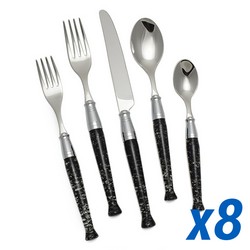 A photo of Lido Black 40pc Service for 8