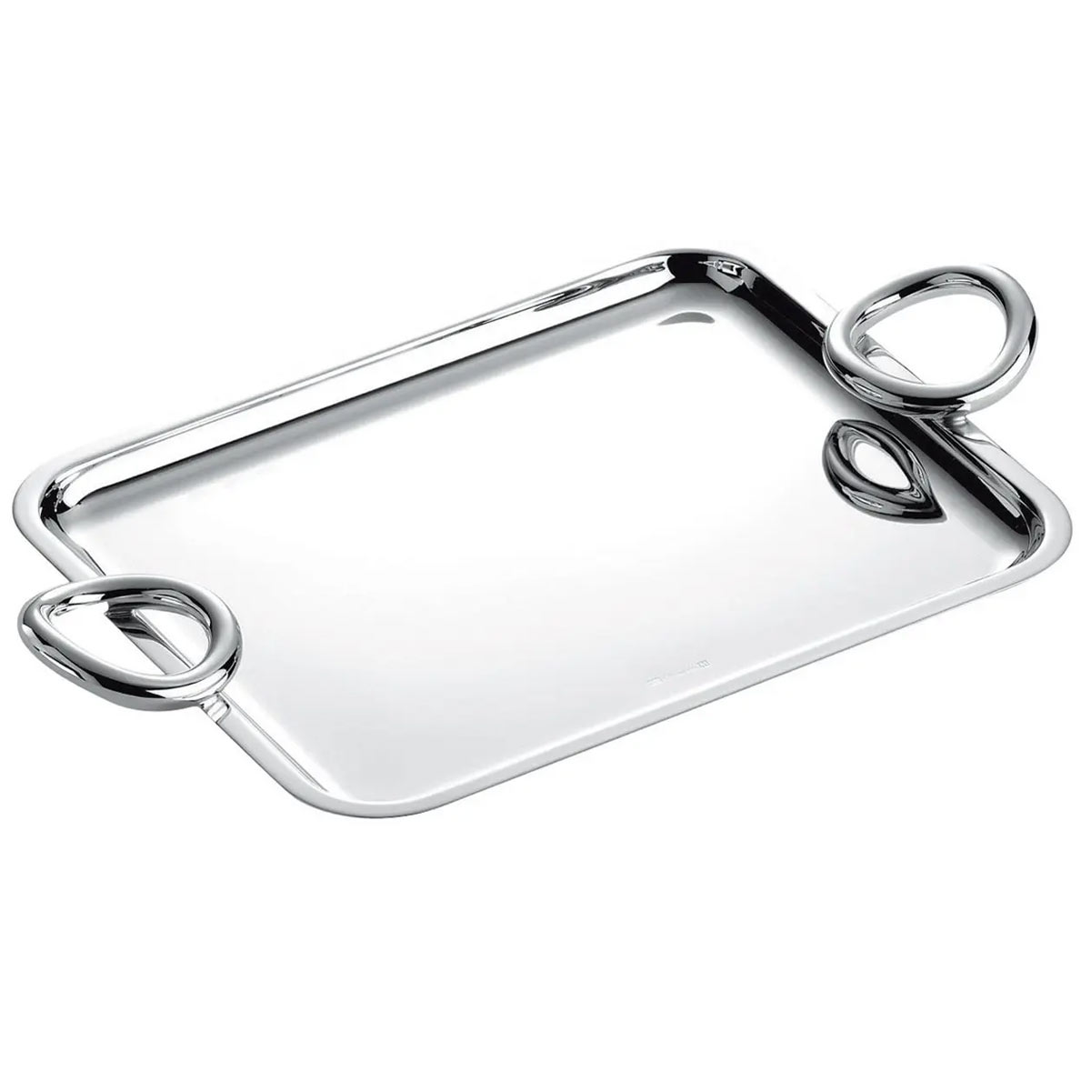 Christofle Vertigo Silver-Plated Tray, 10.2  x 7.8 