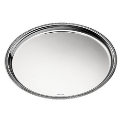 A photo of Malmaison Large Silver-Plated Circle Tray, 15in.