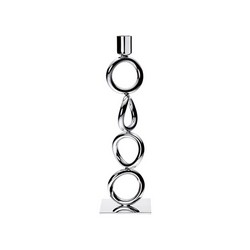 A photo of Vertigo Silver-Plated 4-Ring Candelabra, 11.8 