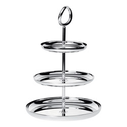A photo of Vertigo Silver Plated 3 Tier Dessert Stand