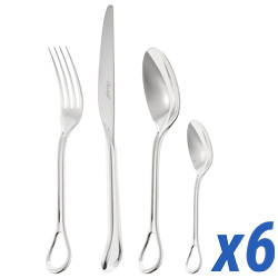 Carrousel Silver Plate 24-piece Cutlery Set