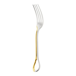 Carrousel Silver Plate & Gold Accents Dinner Fork