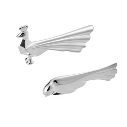 Gallia Peacock and Dove Chopstick/Knife Rest Set of Two