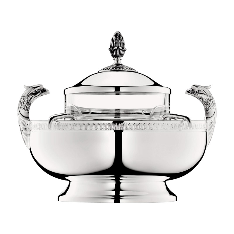 Silver-Plated Caviar Serving Set