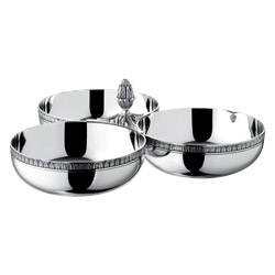 Malmaison Silver Plated 3 Part Server