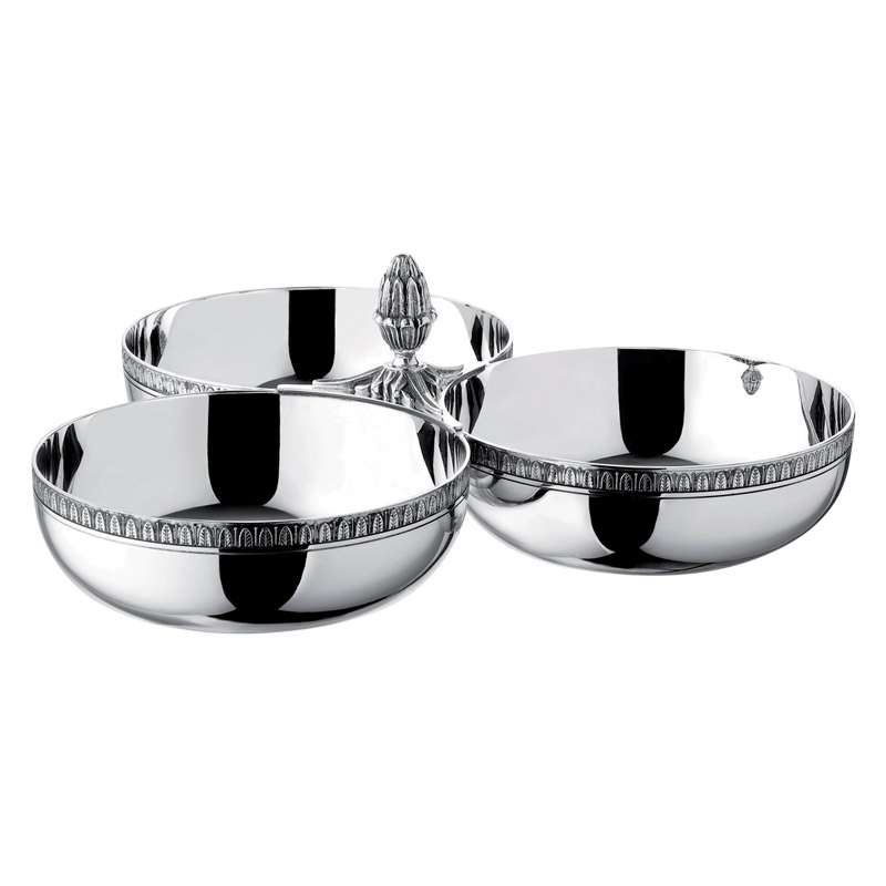 Malmaison Silver Plated 3 Part Server