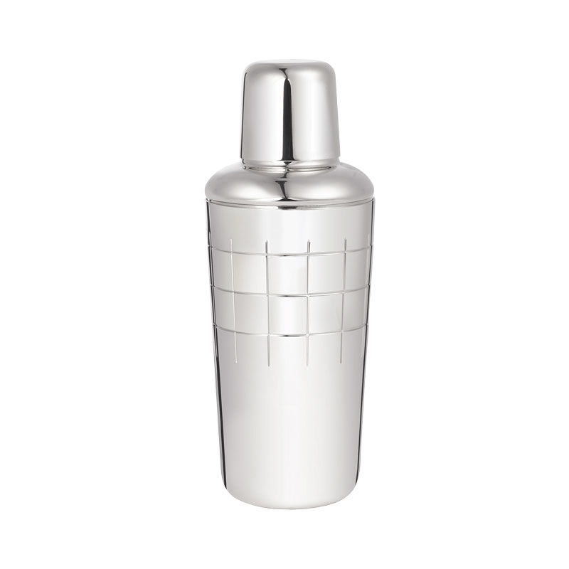 Graphik Silver Plated Cocktail Shaker