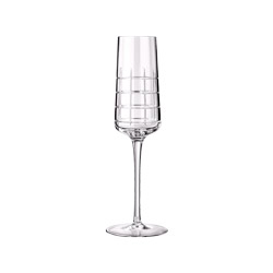 Graphik Champagne Flute in Crystal