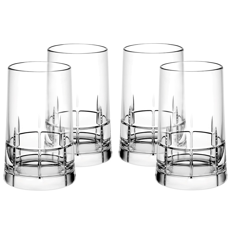 Graphik, Set of 4 Vodka Glasses, Crystal