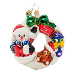 A photo of What Wonders Await Wreath Baby's 1st Christmas