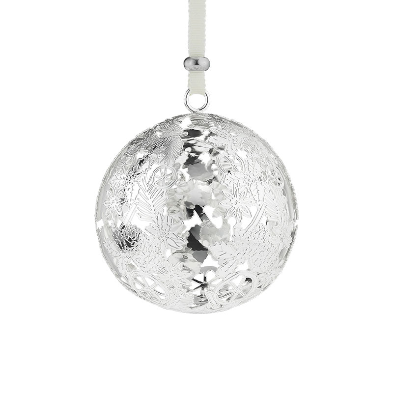 2025 Silver Christmas Ball