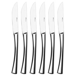 Solstice Dessert Knife, Solid Handle, Serrated, Set of 6