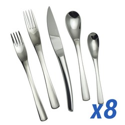 A photo of XY Mirror 40pc Service for 8