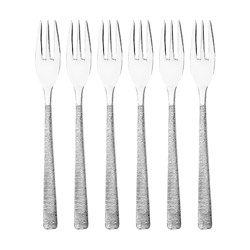 Astree Cisele Fish Fork, 7-3/8", Set of 6