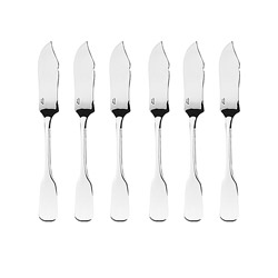 Lutece Mirror Fish Knife, Set of 6