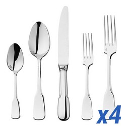 Lutece Mirror 20pc Service for 4