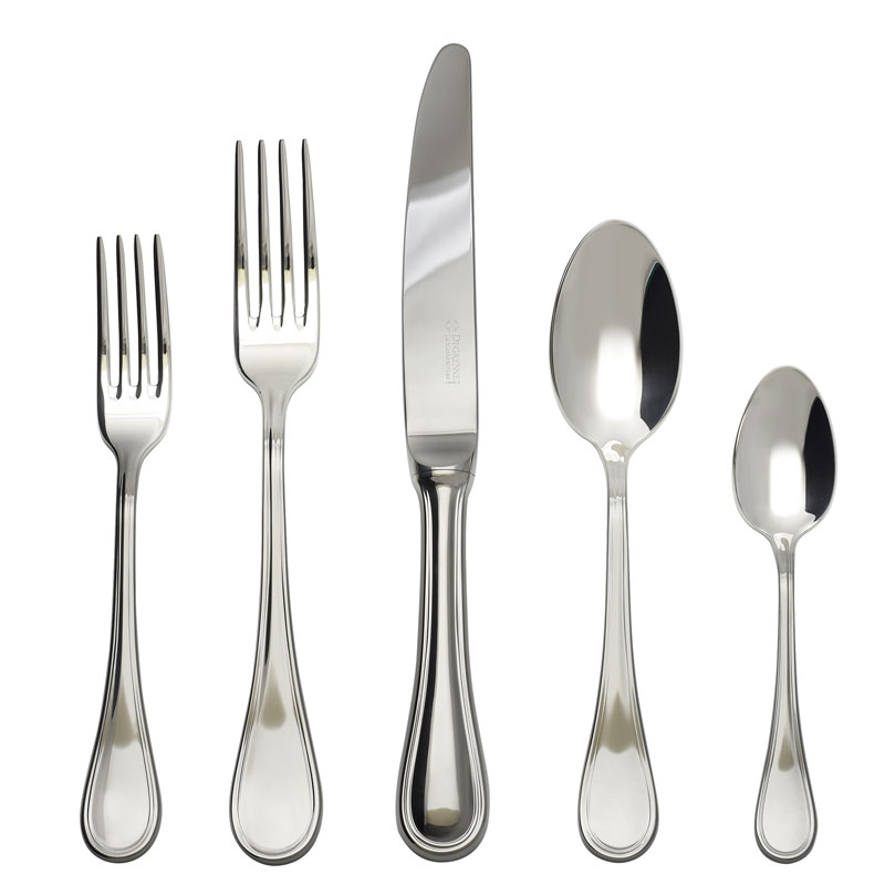 Verlaine 5pc Place Setting, Hollow Handle