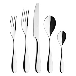 A photo of Onde Mirror 5 Piece Place Setting