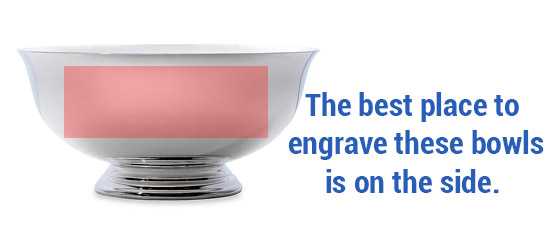 Image of engravable area on piece